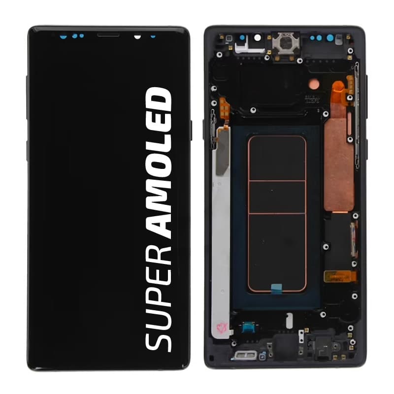 Bloc Ecran Amoled et vitre prémontés pour Samsung Galaxy Note 9 Noir - Compatible_photo1