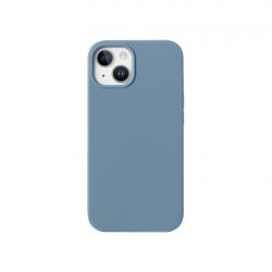 Housse silicone bleu givré pour iPhone 16