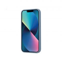 Housse silicone bleu givré pour iPhone 16