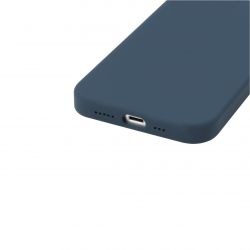 Housse silicone bleu marine pour iPhone 16