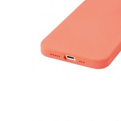 Housse silicone orange pour iPhone 16