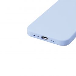 Housse silicone violette pour iPhone 16