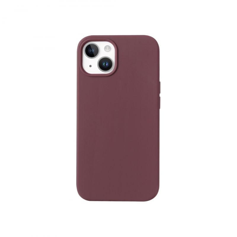 Housse silicone bordeaux pour iPhone 16 Plus