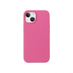 Housse silicone fuschia pour iPhone 16