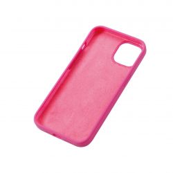 Housse silicone fuschia pour iPhone 16