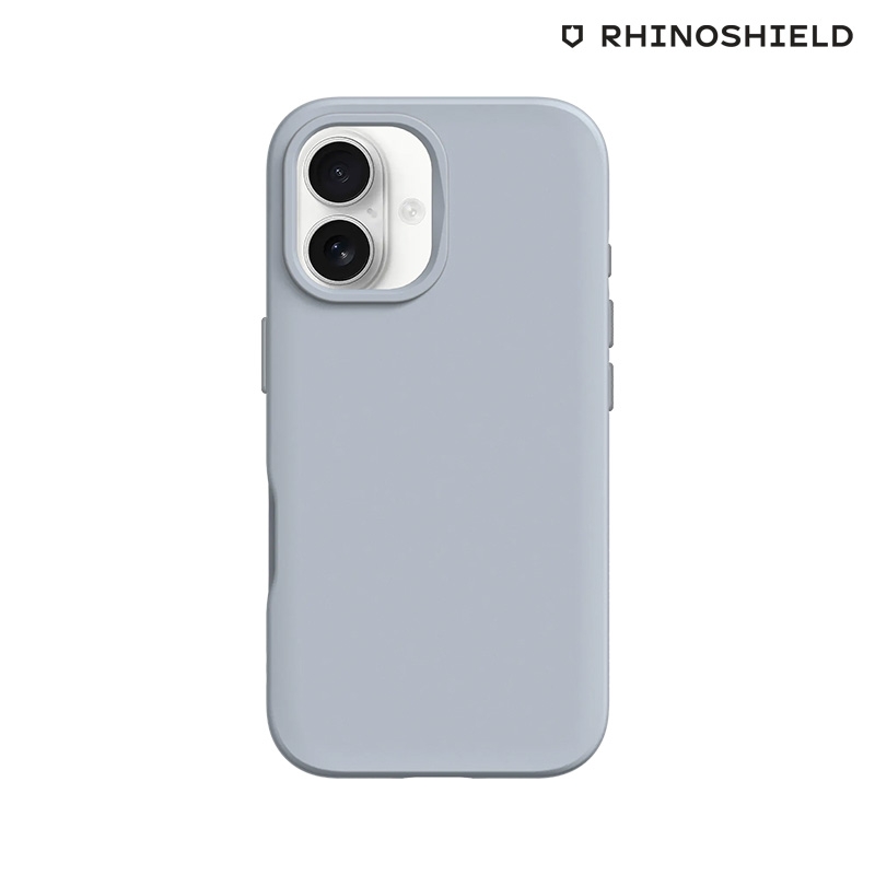 Coque RHINOSHIELD SolidSuit grise pour iPhone 16 photo 1