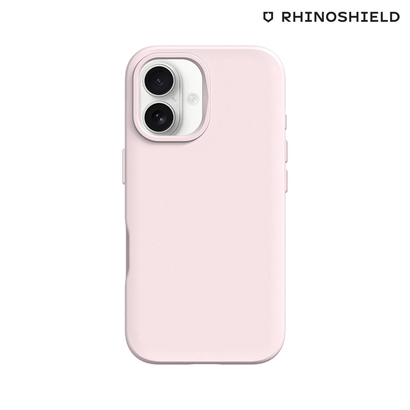 Coque RHINOSHIELD SolidSuit rose poudré pour iPhone 16 photo 1