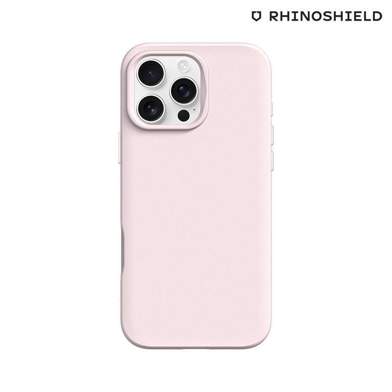 Coque RHINOSHIELD SolidSuit rose poudré pour iPhone 16 Pro Max photo1