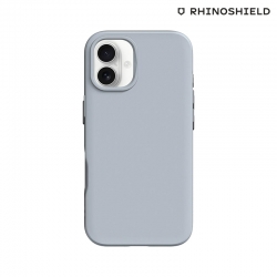 Coque RHINOSHIELD SolidSuit grise pour iPhone 16 Plus photo1