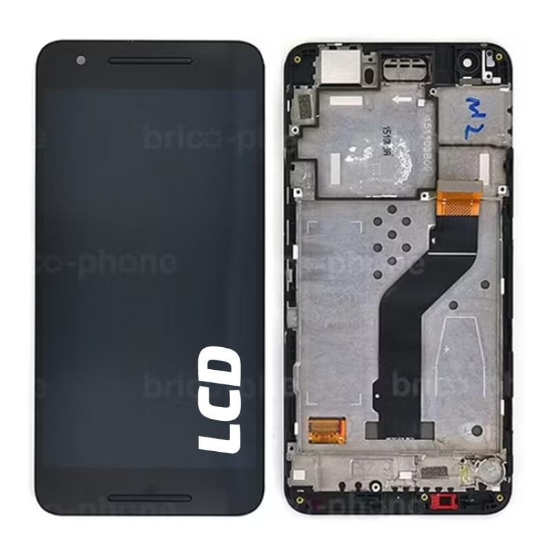 Bloc Ecran NOIR COMPLET prémonté sur chassis pour Huawei Nexus 6P photo 2