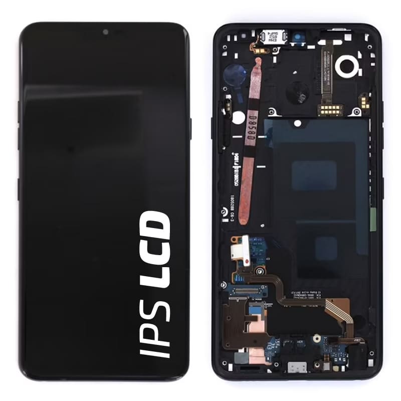 Bloc Ecran avec vitre et LCD prémontés sur châssis pour LG G7 ThinQ Noir photo 3