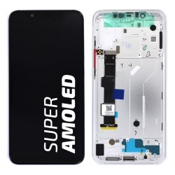 Bloc Ecran Argent COMPLET prémonté sur chassis pour Xiaomi Mi 8 Photo 1