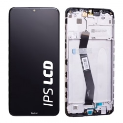 Bloc écran IPS LCD et vitre pré-montés sur châssis pour Xiaomi Redmi 8A Noir