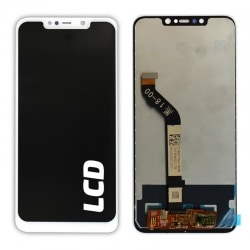 Ecran Blanc avec vitre avec LCD pré-assemblé pour Xiaomi POCOPHONE F1 Photo 1