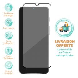 Verre trempé Huawei P30 Lite et P30 Lite New Edition avec bordure noire