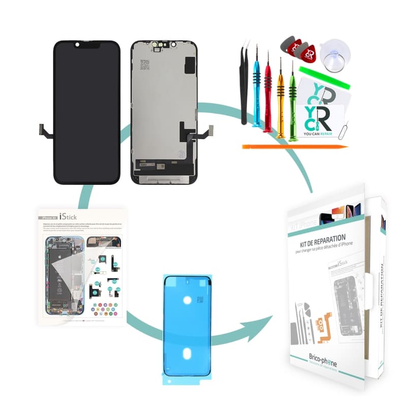 Kit de réparation avec écran Hard Oled pour iPhone 14 - Rapport Qualité/Prix photo1