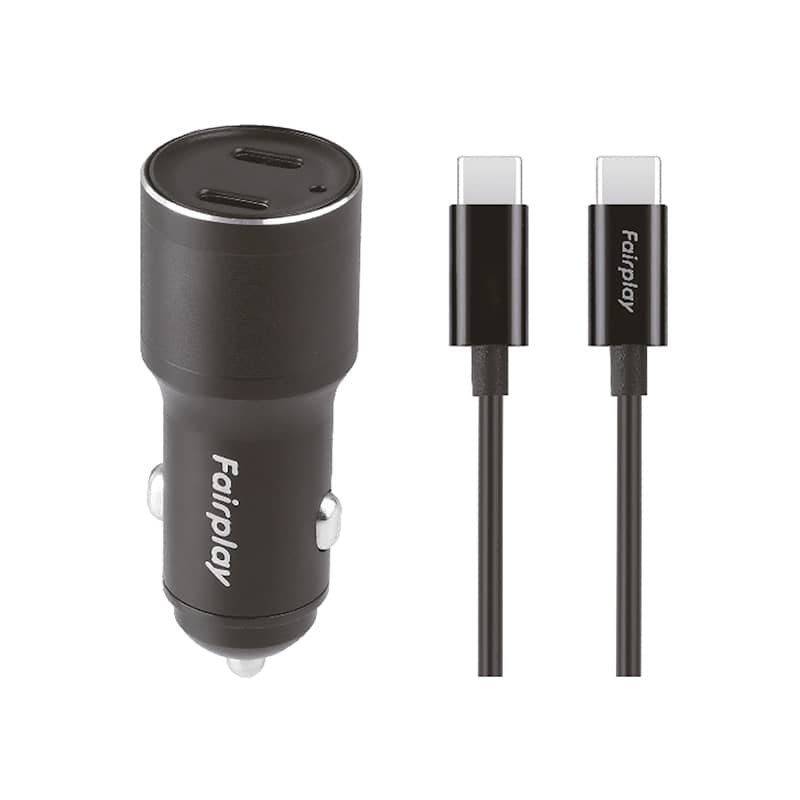 Pack chargeur voiture 60W avec câble USB-C photo 1