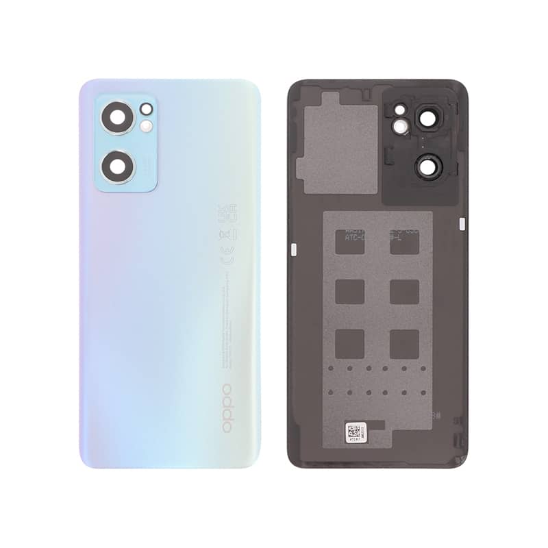 Vitre arrière bleue d\'origine pour Oppo Find X5 et Reno 7 5G photo 1