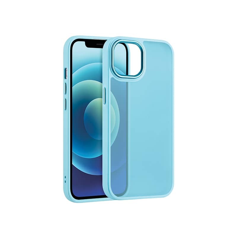 Coque effet satin mat Bleu Dragée pour iPhone 11 photo 1