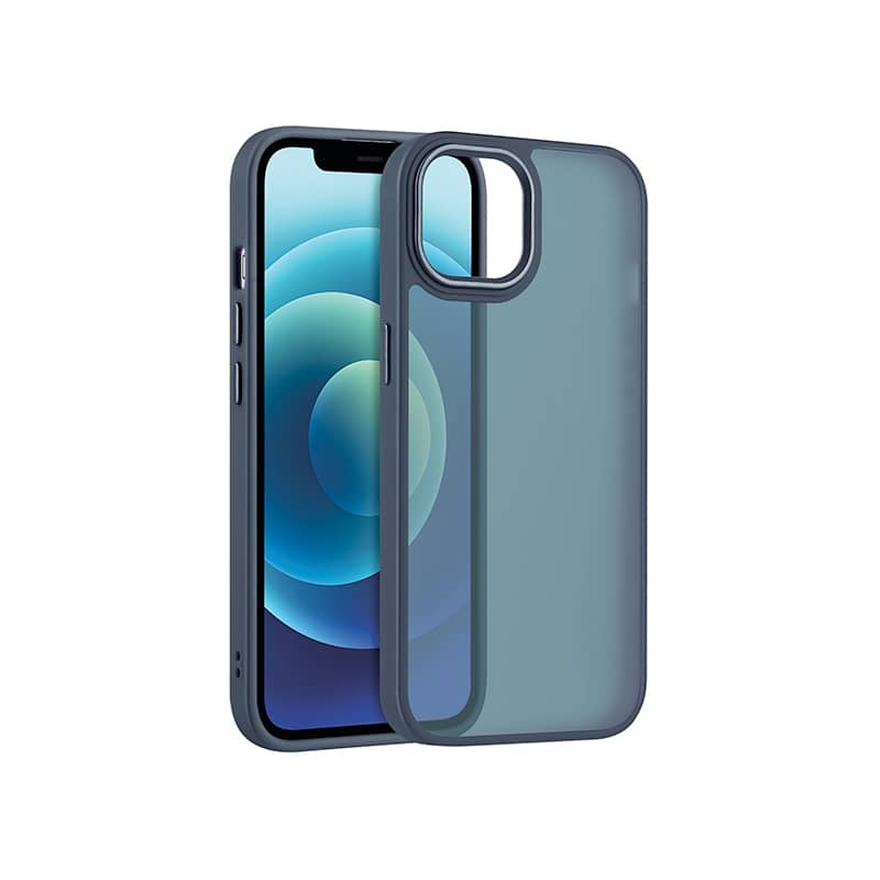 Coque effet satin mat Bleu Nuit pour iPhone 11 photo 1