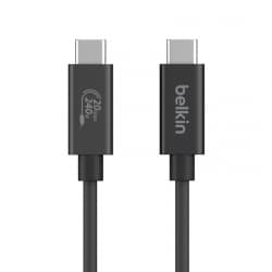 Câble USB-C 4.0 240W 2m Noir Belkin photo 2