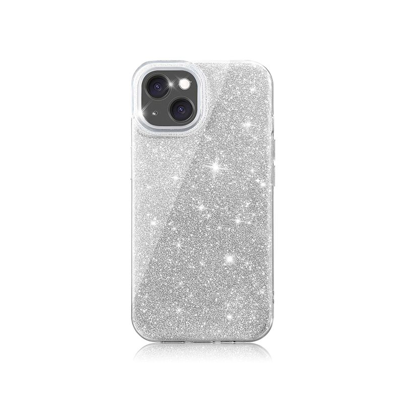 Coque strass Argent pour iPhone 16 Pro Max