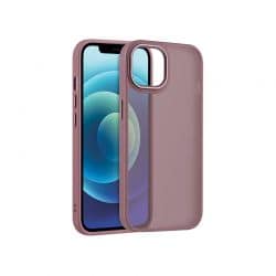 Coque effet satin mat Rouge Bordeaux pour iPhone 12 ou 12 Pro