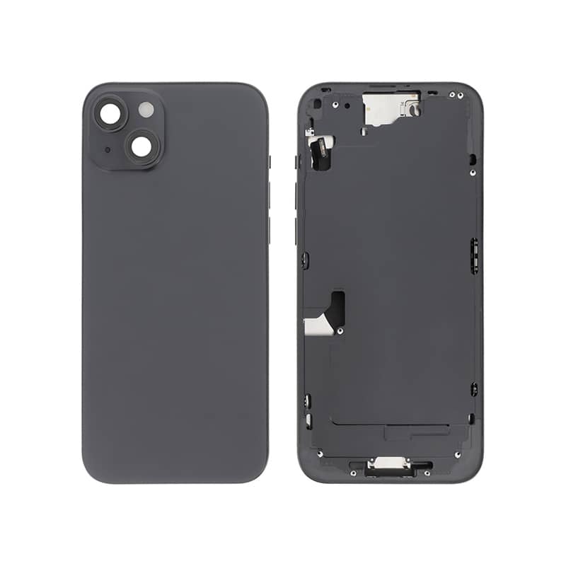 Châssis avec vitre arrière pour iPhone 15 Plus Noir photo 1