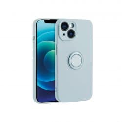 Coque avec anneau bleu clair pour iPhone 11