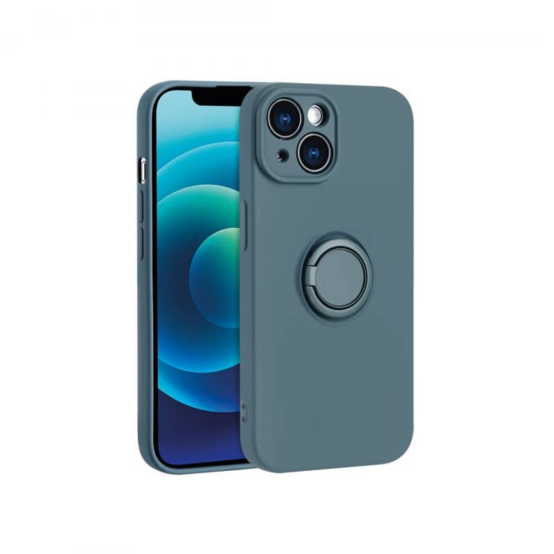 Coque avec anneau bleu pour iPhone 11