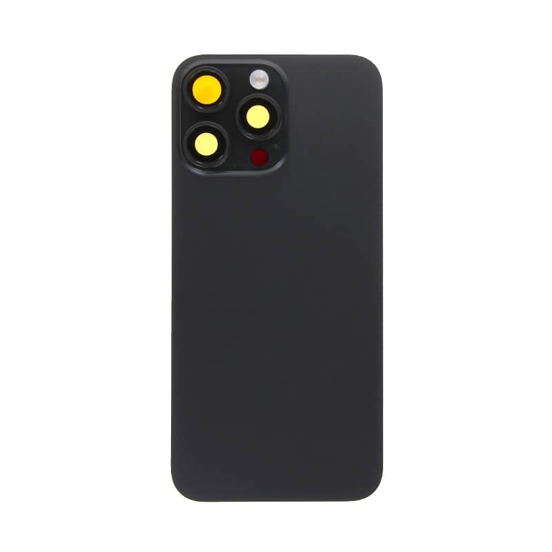 Vitre arrière noire complète pour iPhone 15 Pro Max photo 1