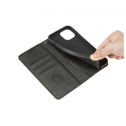 Housse portefeuille Noire pour iPhone 13 Mini