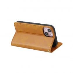 Etui portefeuille Marron pour Samsung Galaxy S25