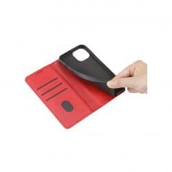 Etui portefeuille Rouge pour Samsung Galaxy S25