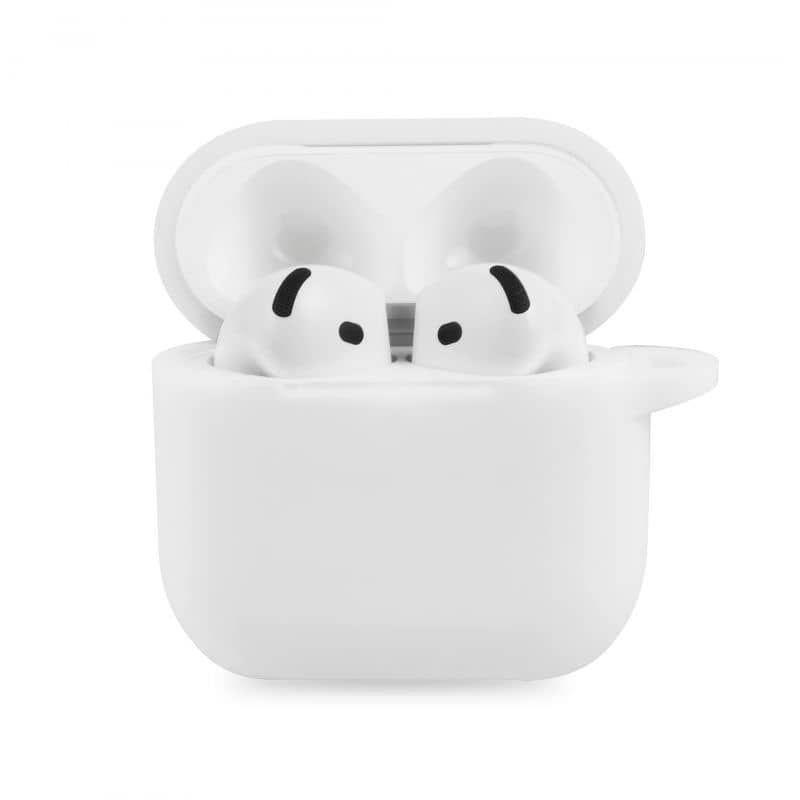 Etui en silicone blanc pour AirPods 4ème Génération