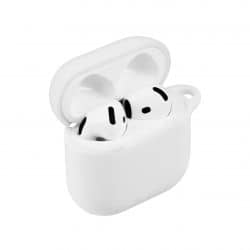 Etui en silicone blanc pour AirPods 4ème Génération