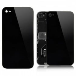 Vitre arrière Noire unie pour iPhone 4 complète avec châssis prémonté photo 2