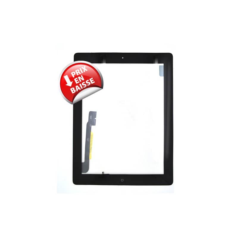 Vitre tactile noire prémontée pour iPad 3 qualité supérieure photo 2