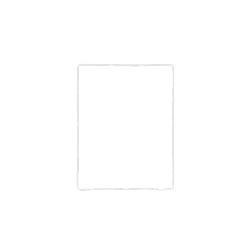 Joint blanc (contour de la vitre) autocollant pour iPad 4 photo 2