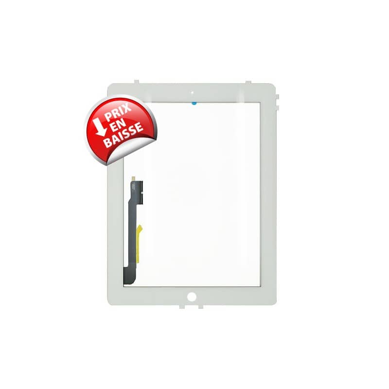 Vitre tactile standard blanche pour iPad 3 et 4 photo 2