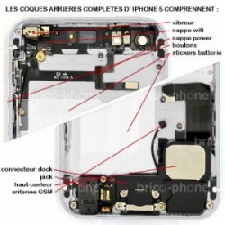 Coque arrière Silver pour iPhone 5 complète photo 5