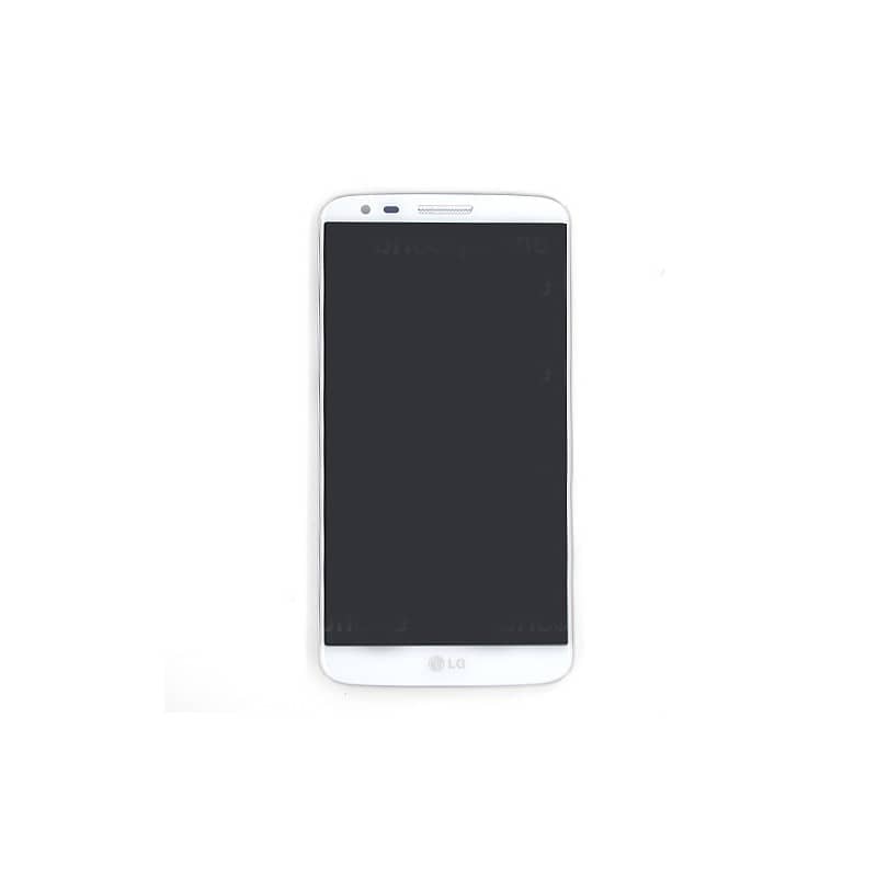 Bloc écran avec châssis (vitre et LCD) pour LG Optimus G2 BLANC photo 2