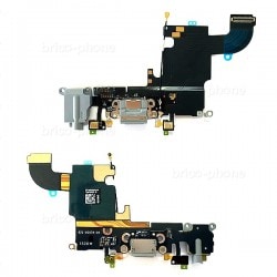 Connecteur de charge, jack et micros GRIS pour iPhone 6S photo 2
