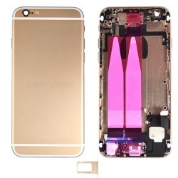 Coque arrière Gold pour iPhone 6 complète