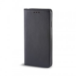 Housse portefeuille avec effet grainé Noir pour Samsung Galaxy S6 Edge photo 1