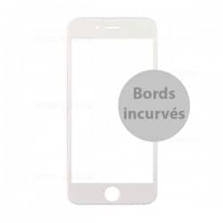 Protecteur en verre trempé blanc INCURVE pour iPhone 7 Plus et 8 Plus photo 2