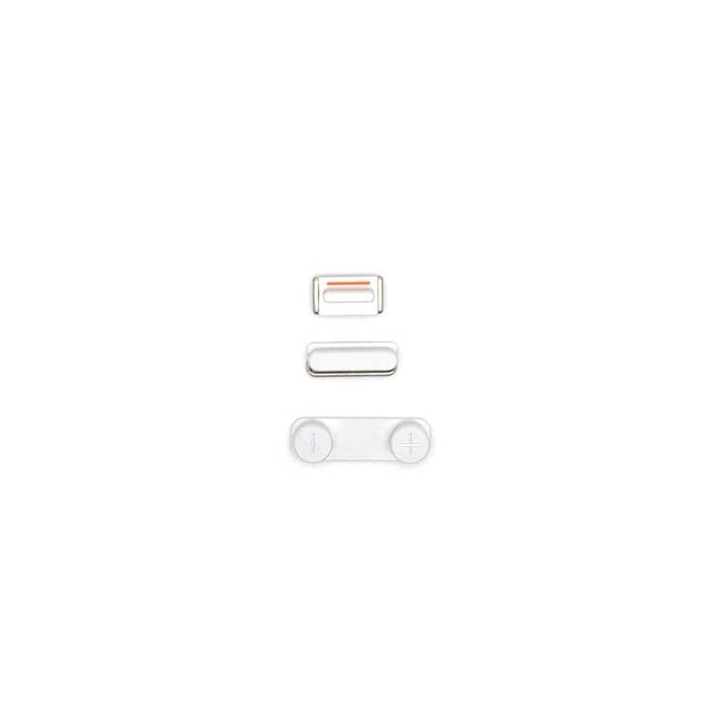 Lot de 3 boutons Bouton Power Mute et volume pour iPhone 5 Blanc photo 1