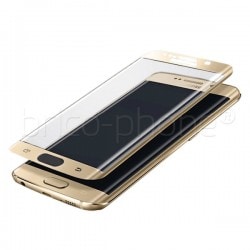 Protecteur d'écran en verre trempé incurvé GOLD pour Samsung Galaxy S7 Edge photo 2