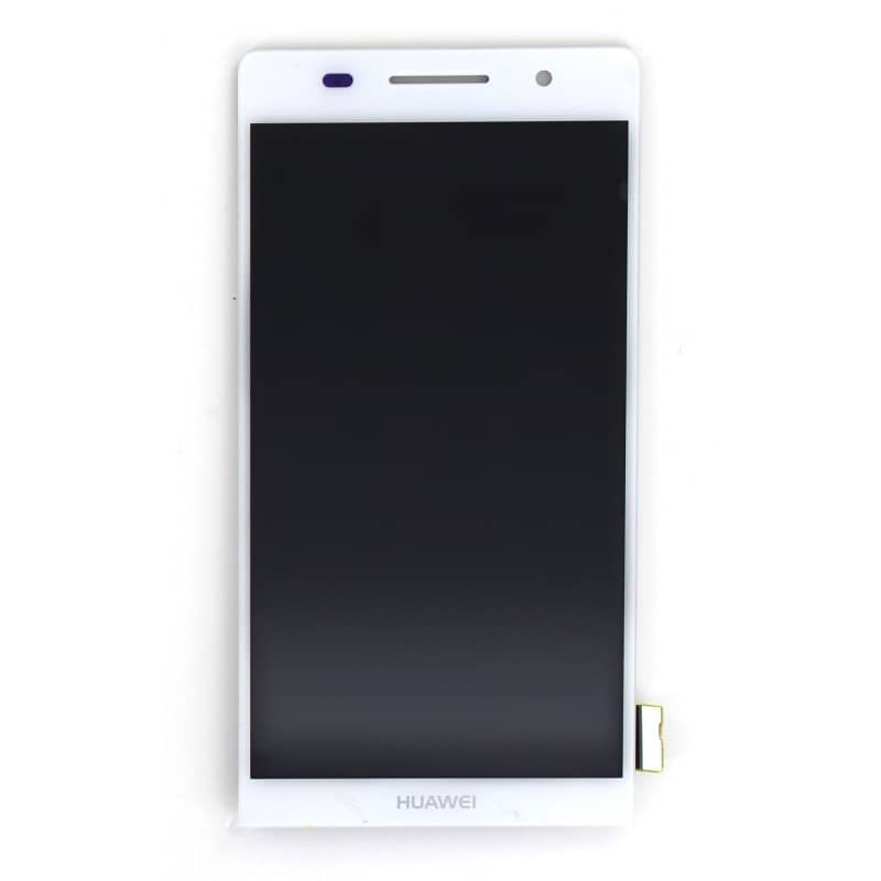 Ecran blanc avec vitre et LCD pour Huawei P6 photo 2