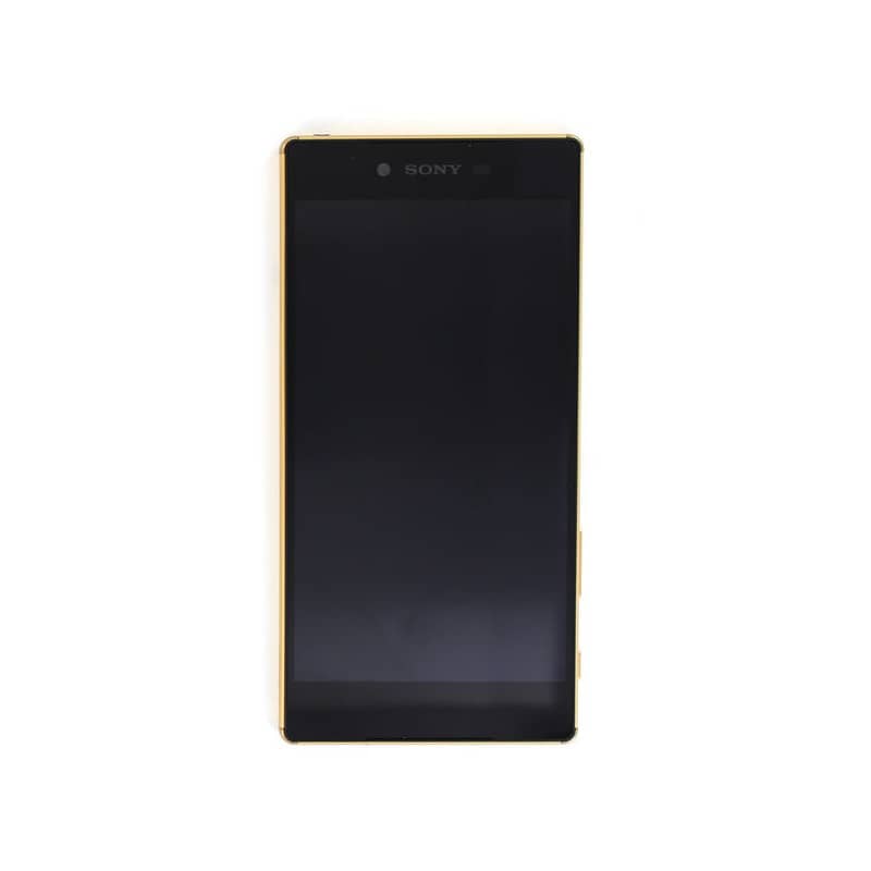 Bloc Ecran avec châssis pour Sony Xperia Z5 Premium Dual Or photo 1